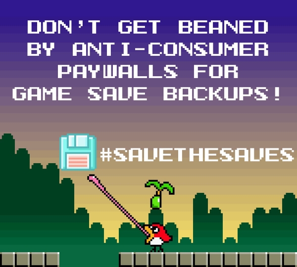 해외의 한 트위터리안이 만든 #SaveTheSaves에 관한 이미지(출처= 트위터)