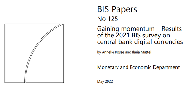 국제결제은행의 2021년 중앙은행 디지털 화폐 설문조사 보고서(사진=국제결제은행)