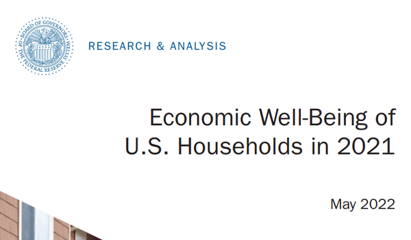  ‘2021년 미국 가정의 경제적 행복(Economic Well-Being of U.S. Households in 2021)’ 보고서(사진=연방준비제도 이사회)