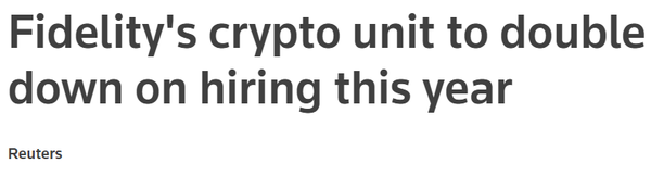 피델리티가 가상화폐 시장 신규 인력을 당초 계획보다 두 배가량 늘릴 예정이다(사진=로이터)