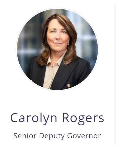  캐롤린 로저스 캐나다 중앙은행 수석 부국장(사진=캐나다 중앙은행)