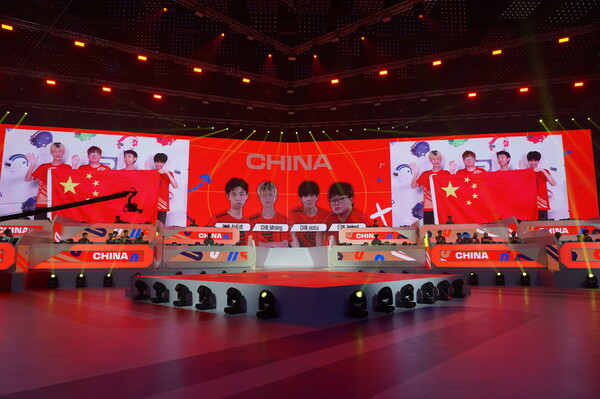 ▲‘PNC 2022’에 온라인으로 참가한 중국팀(제공=크래프톤)