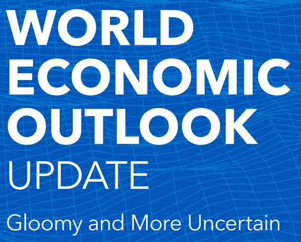 국제통화기금의 ‘세계 경제 전망: 우울하고 더 불확실한(World Economic Outlook: Gloomy and More Uncertain)’ 보고서(사진=국제통화기금)