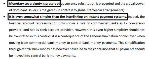 ‘화폐 주권 보존’과 ‘사용 간편함’은 유럽중앙은행이 제시한 디지털 화폐의 장점이었다(사진=‘국경을 넘나드는 지불의 성배를 향해’ 보고서)