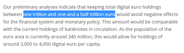 파비오 파네타 집행위원은 ‘디지털 유로’ 예상 발행 규모를 1조 유로에서 1조 5천억 유로로 예상했다(사진=유럽중앙은행)