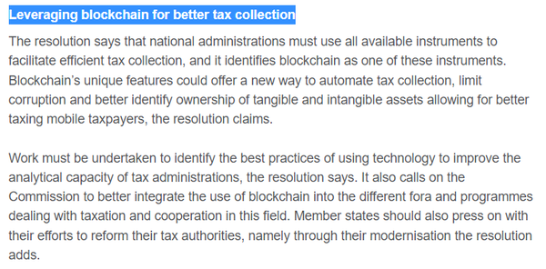 유럽연합은 효과적인 과세 정책을 위해 블록체인 도입을 시사했다(사진=유럽연합)
