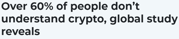 글로벌 설문조사에 따르면 60% 이상의 인구가 가상화폐를 잘 알지 못한다(사진=핀볼드)