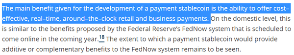 ‘비용 효율’와 ‘실시간 대금 지불’은 발표에서 거론된 스테이블코인의 장점이었다(사진=연방예금보험공사)