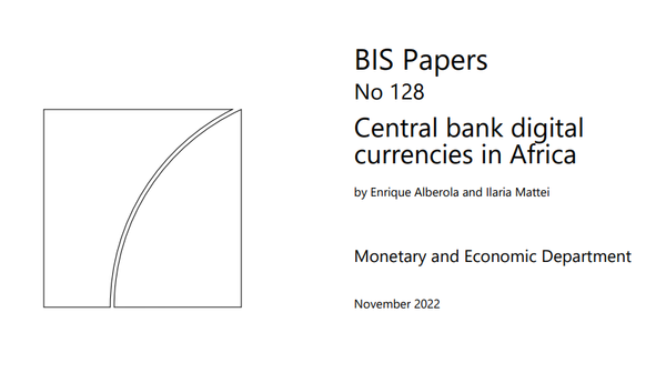 ‘아프리카의 중앙은행 발행 디지털화폐’(사진=국제결제은행)