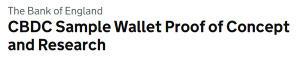 영란은행이 중앙은행 디지털화폐 견본 지갑 개념증명 입찰을 시작했다(사진=영란은행)