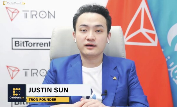 저스틴 선 트론 최고경영자(사진=코인데스크)