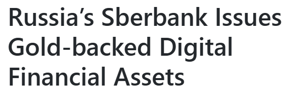 러시아 스베르방크가 금 기반 디지털금융자산을 출시했다(사진=토큰헬/ Tokenhell)