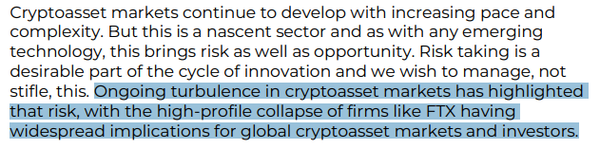 영국 재무부는 에프티엑스(FTX) 거래소 파산 사태 등을 가상화폐 시장 내 위험성으로 지목했다(사진=영국 재무부)