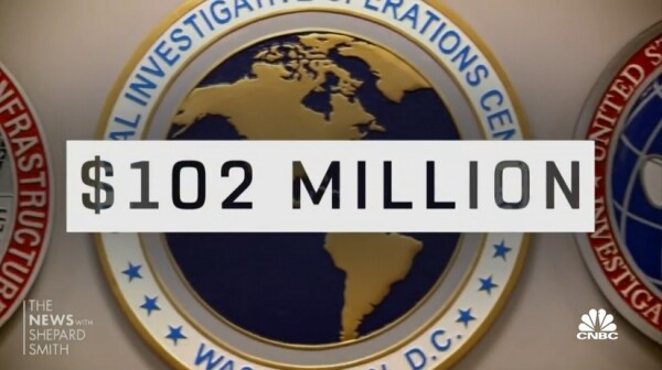 씨앤비씨는 비밀경호국이 지난 7년간 회수한 불법 가상화폐가 1억 2백만 달러(한화 약 1,364억 원)라고 밝혔다(사진=CNBC)