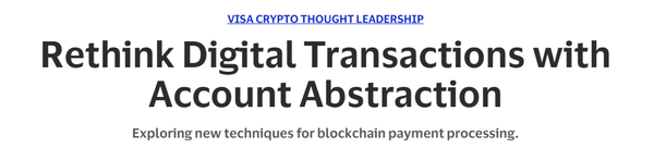 비자가 이더리움 테스트넷에 ‘계정 추상화’ 기술을 이용한 스마트계약 실험을 진행할 예정이다(사진=비자)