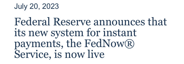 미국 중앙은행인 연방준비제도가 소액결제 시스템인 ‘페드나우’를 출시했다(사진=연방준비제도)