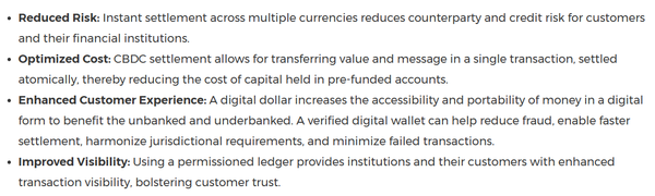 ‘위험 감소’, ‘최적화된 비용’, ‘고객 경험 증대’, ‘가시성 향상’은 웨스턴유니온이 실험을 통해 얻은 중앙은행 디지털화폐 도입 이점이었다(사진=웨스턴유니온)