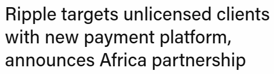 리플이 아프리카 송금업체인 온아프라큐(Onafriq)와 국경 간 결제 솔루션 도입 관련 파트너십을 체결했다(사진=더블록)