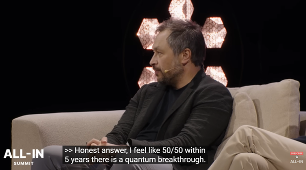 솔라나 설립자는 비트코인이 양자 기술 위협으로부터 살아남기 위해서는 오는 2030년 전까지 보안 부문 업그레이드를 완료해야 할 것이라고 밝힌 바 있다(사진=유튜브/ 올인 서밋)