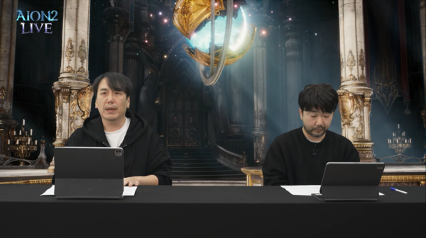 ▲ (좌측부터)엔씨소프트 ‘아이온2’ 소인섭 사업실장, 김남준 개발 PD(사진=아이온2 공식 유튜브 채널)