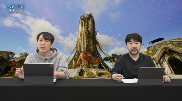 ▲ (좌측부터)엔씨소프트 ‘아이온2’ 소인섭 사업실장, 김남준 PD(사진=아이온2 공식 유튜브 채널)